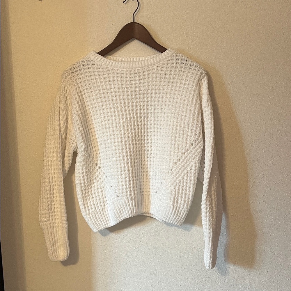 White cropped Knit